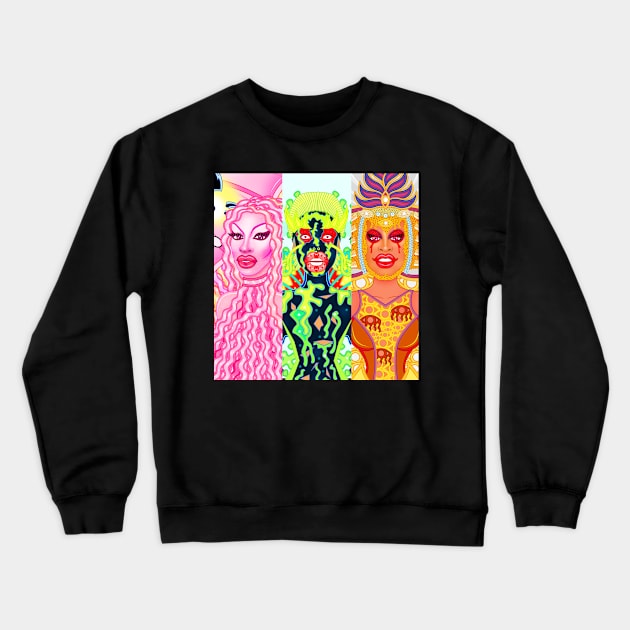 RUPAULS DRAG RACE ART Crewneck Sweatshirt by ryanvincentart